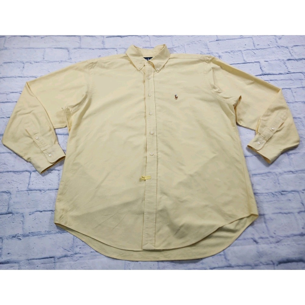 Polo Ralph Lauren Light Yellow Button Down Shirt